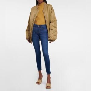 Frame Denim Le Skinny de Jeanne High-Rise Stretch Jeans Blue Size 26